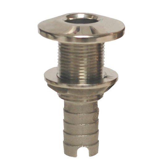GROCO Stainless Steel Hose Barb Thru-Hull Fitting - 1-1/2" [HTH-1500-S] - Twin Screws Marine Service
