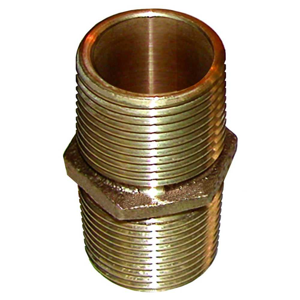 GROCO Bronze Pipe Nipple - 2" NPT [PN-2000] - Twin Screws Marine Service