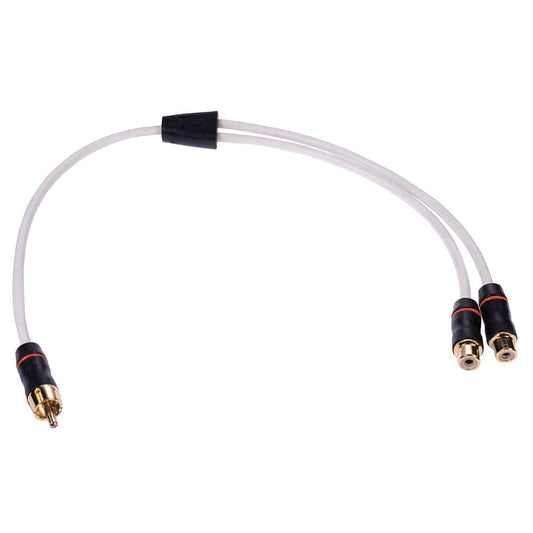 Fusion Performance RCA Cable Splitter - 1 Male to 2 Female - .9 [010-12622-00] - Twin Screws Marine Service