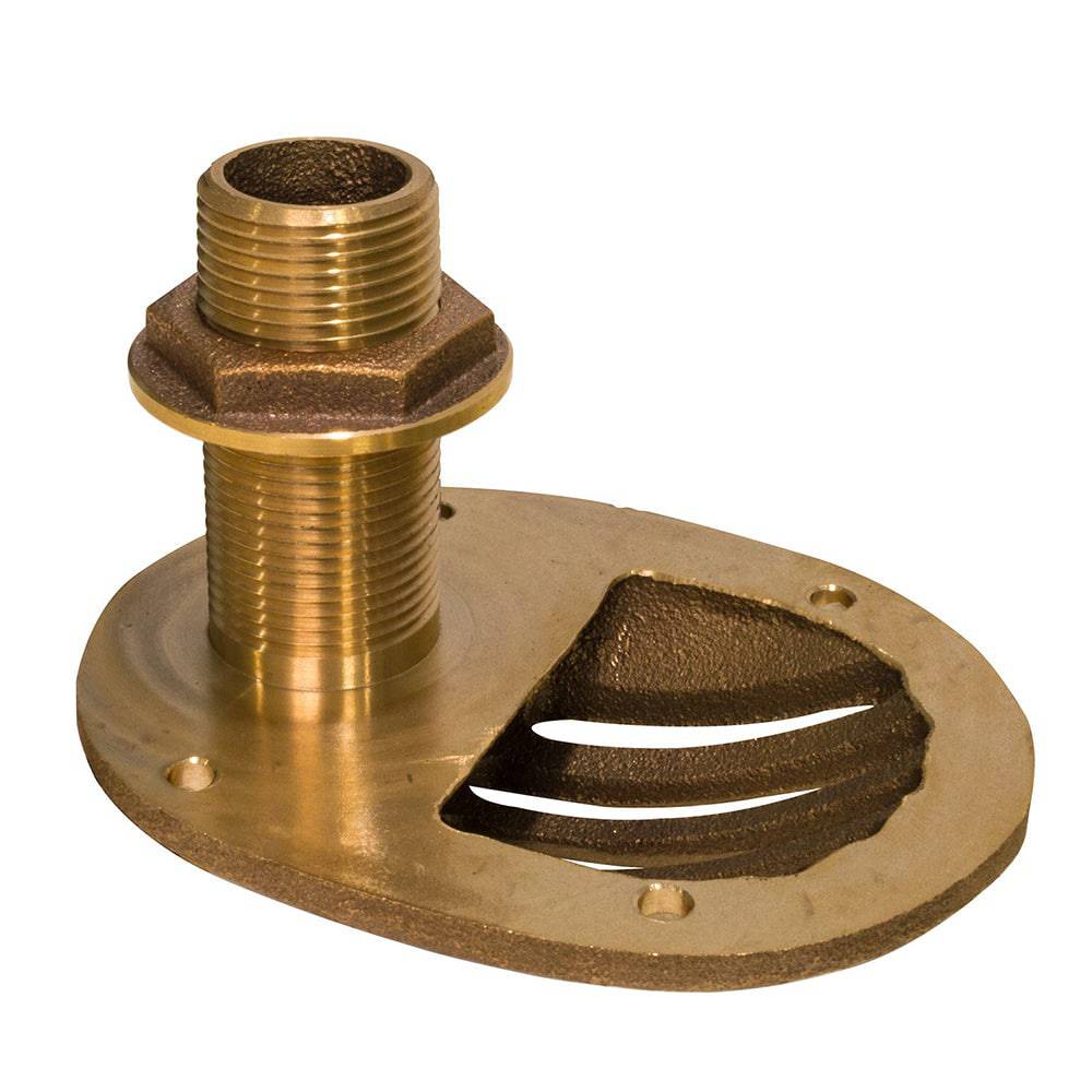 GROCO 2" Bronze Combo Scoop Thru-Hull w/Nut [STH-2000-W] - Twin Screws Marine Service