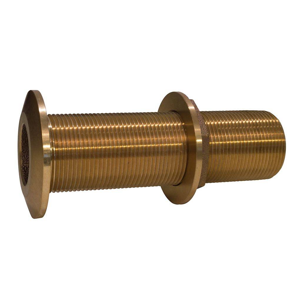 GROCO 1-1/4" Bronze Extra Long Thru-Hull Fitting w/Nut [THXL-1250-W] - Twin Screws Marine Service