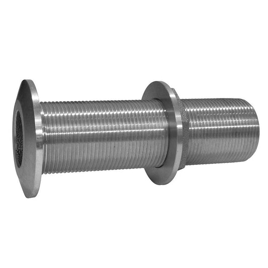 GROCO 1-1/2" Stainless Steel Extra Long Thru-Hull Fitting w/Nut [THXL-1500-WS] - Twin Screws Marine Service