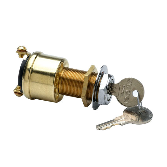 Cole Hersee 2 Position Brass Ignition Switch [M-489-BP] - Twin Screws Marine Service