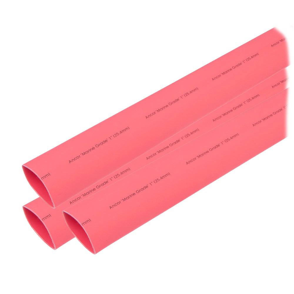 Ancor Heat Shrink Tubing 1" x 3" - Red - 3 Pieces [307603] - Twin Screws Marine Service