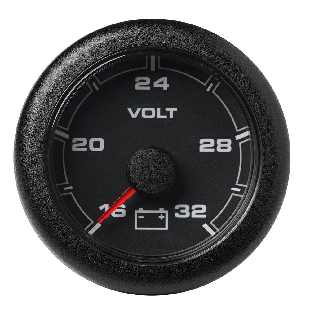 Veratron 52MM (2-1/16") OceanLink Battery Voltage Gauge - 16 to 32V - Black Dial  Bezel [A2C1066120001] - Twin Screws Marine Service
