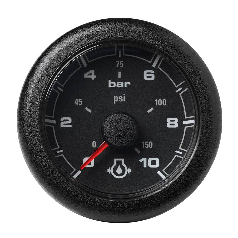 Veratron 52MM (2-1/16") OceanLink Engine Oil Pressure Gauge -10 Bar/150 PSI - Black Dial  Bezel [A2C1066000001] - Twin Screws Marine Service
