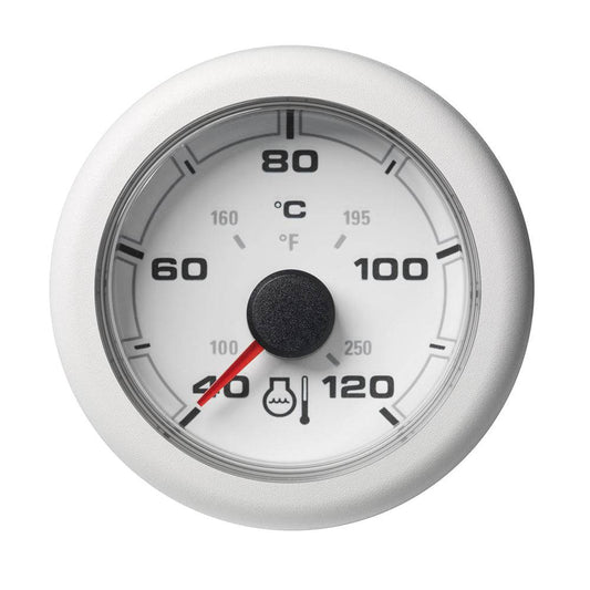 Veratron 52MM (2-1/16") OceanLink Coolant Temperature Gauge - 120C/250F - White Dial  Bezel [A2C1065970001] - Twin Screws Marine Service