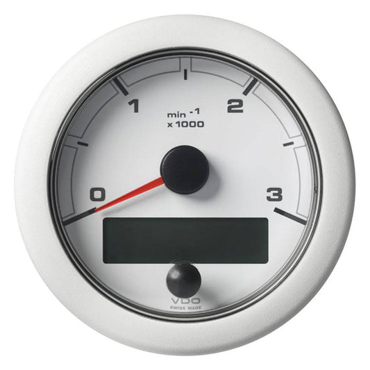 Veratron 3-3/8" (85MM) OceanLink NMEA 2000 Tachometer - 3000 RPM - White Dial  Bezel [A2C1065670001] - Twin Screws Marine Service