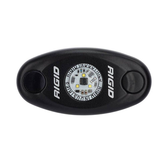 RIGID Industries A-Series Black High Power LED Light Single - Amber [480333] - Twin Screws Marine Service