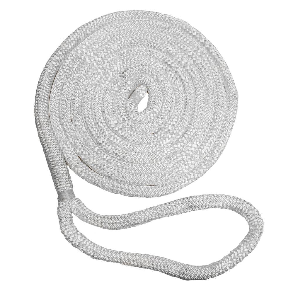 New England Ropes 3/8" Double Braid Dock Line - White - 15 [C5050-12-00015] - Twin Screws Marine Service