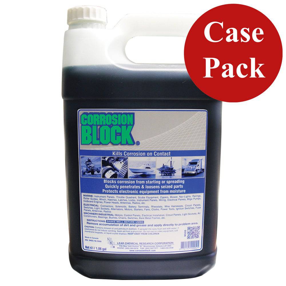 Corrosion Block Liquid 4-Liter Refill - Non-Hazmat, Non-Flammable  Non-Toxic *Case of 4* [20004CASE] - Twin Screws Marine Service