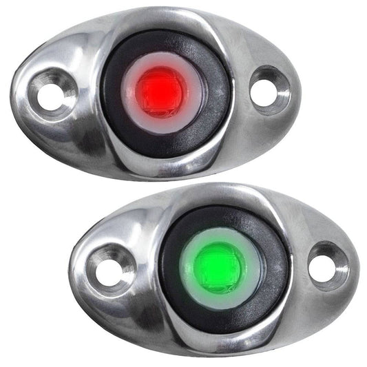 TACO Surface Mount LED Side Navigation Light Set - 1-3/4" [F38-6610D] - Twin Screws Marine Service