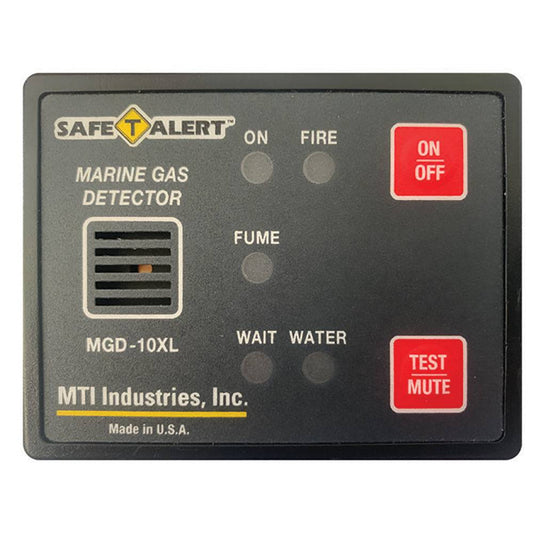 Safe-T-Alert Gas Vapor Alarm Fume, Fire, Bilge Water - Black Surface Mount [MGD-10XL] - Twin Screws Marine Service