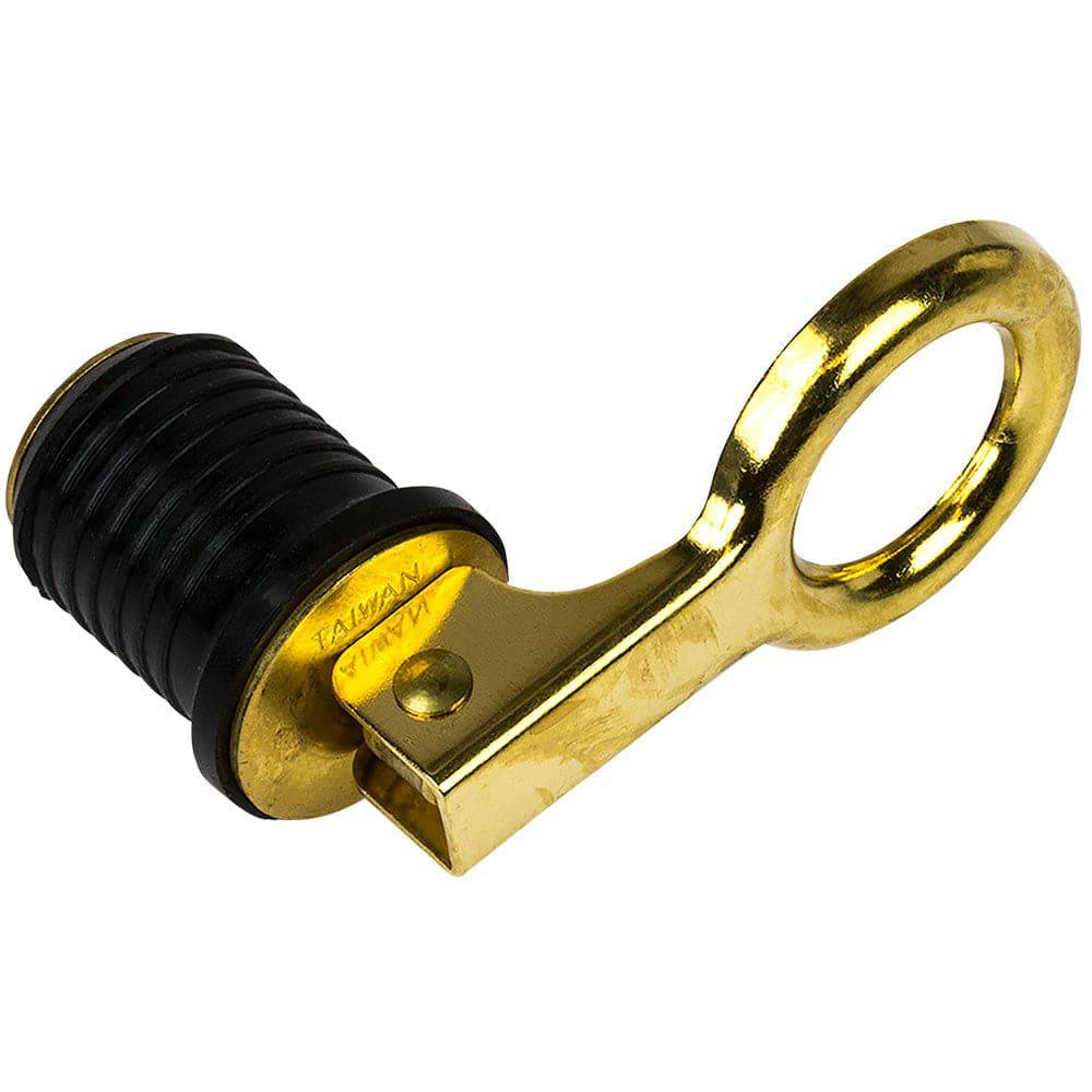 Sea-Dog Brass Snap Handle Drain Plug - 1" [520070-1] - Twin Screws Marine Service