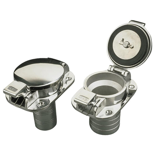 Sea-Dog Stainless Steel Flip Top Deck Fill - Gas - 2" Hose [351100] - Twin Screws Marine Service