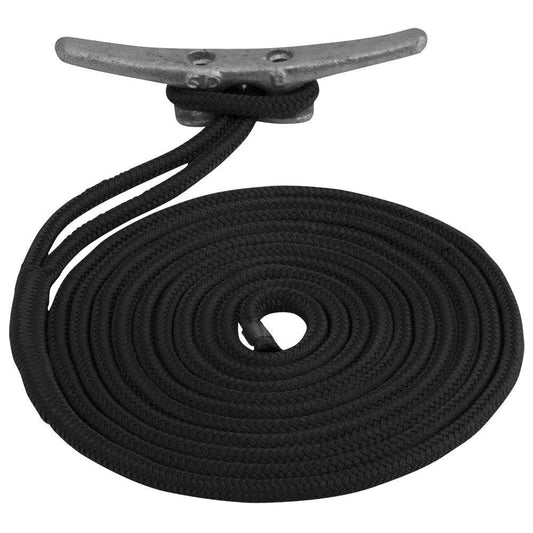 Sea-Dog Double Braided Nylon Dock Line - 5/8" x 35 - Black [302116035BK-1] - Twin Screws Marine Service