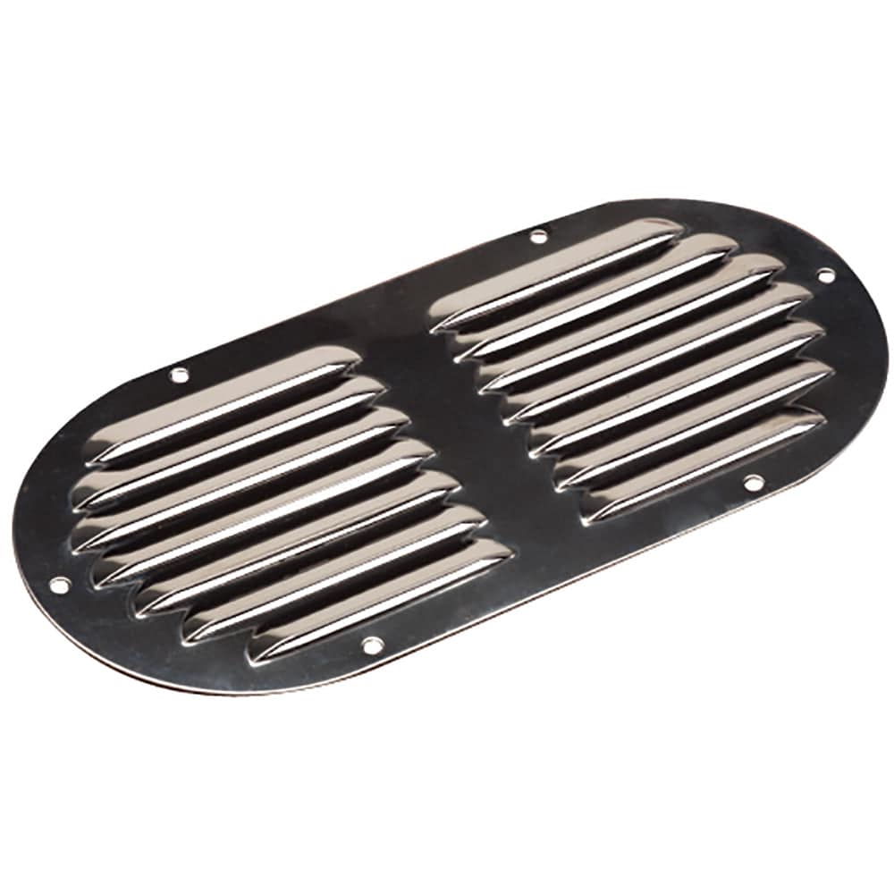 Sea-Dog Stainless Steel Louvered Vent - Oval - 9-1/8" x 4-5/8" [331405-1] - Twin Screws Marine Service