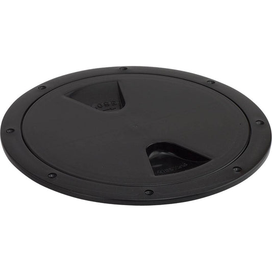 Sea-Dog Screw-Out Deck Plate - Black - 4" [335745-1] - Twin Screws Marine Service