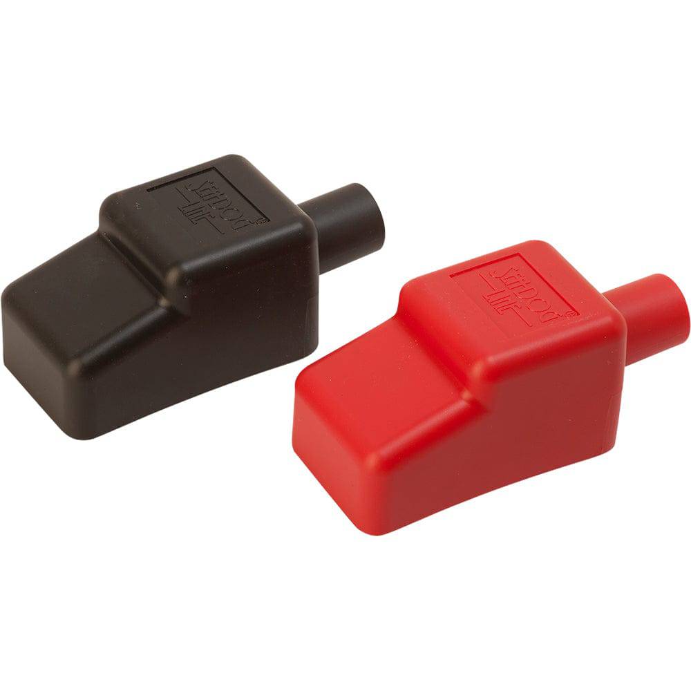 Sea-Dog Battery Terminal Covers - Red/Back - 1/2" [415110-1] - Twin Screws Marine Service