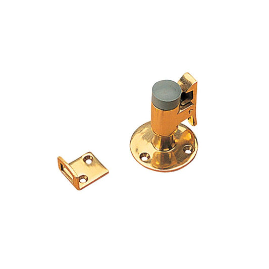 Sea-Dog Door Stop  Catch - Brass - 2" [222712-1] - Twin Screws Marine Service