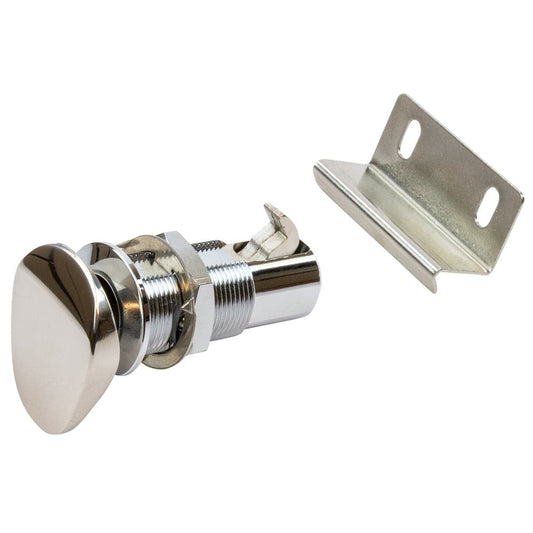 Sea-Dog Push Button Cabinet Latch - Oval [225400-1] - Twin Screws Marine Service
