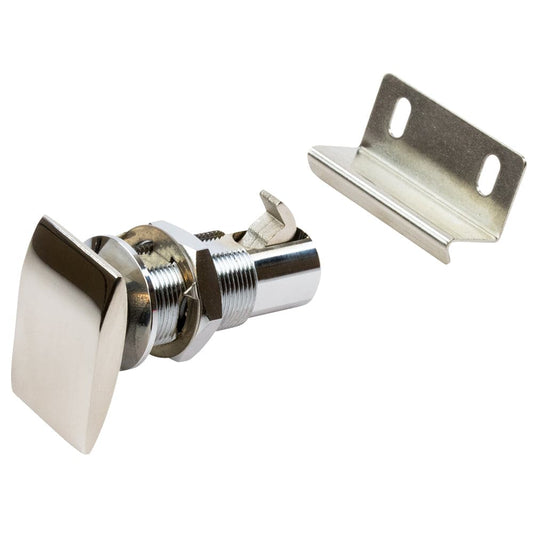 Sea-Dog Push Button Cabinet Latch - Rectangular [225420-1] - Twin Screws Marine Service