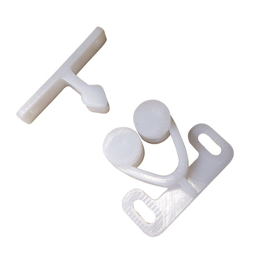 Sea-Dog Twin Roller Door Catch - White [227141-1] - Twin Screws Marine Service