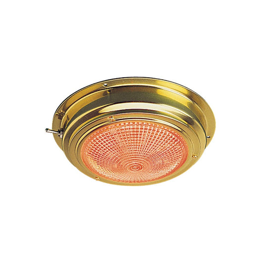 Sea-Dog Brass LED Day/Night Dome Light - 5" Lens [400358-1] - Twin Screws Marine Service