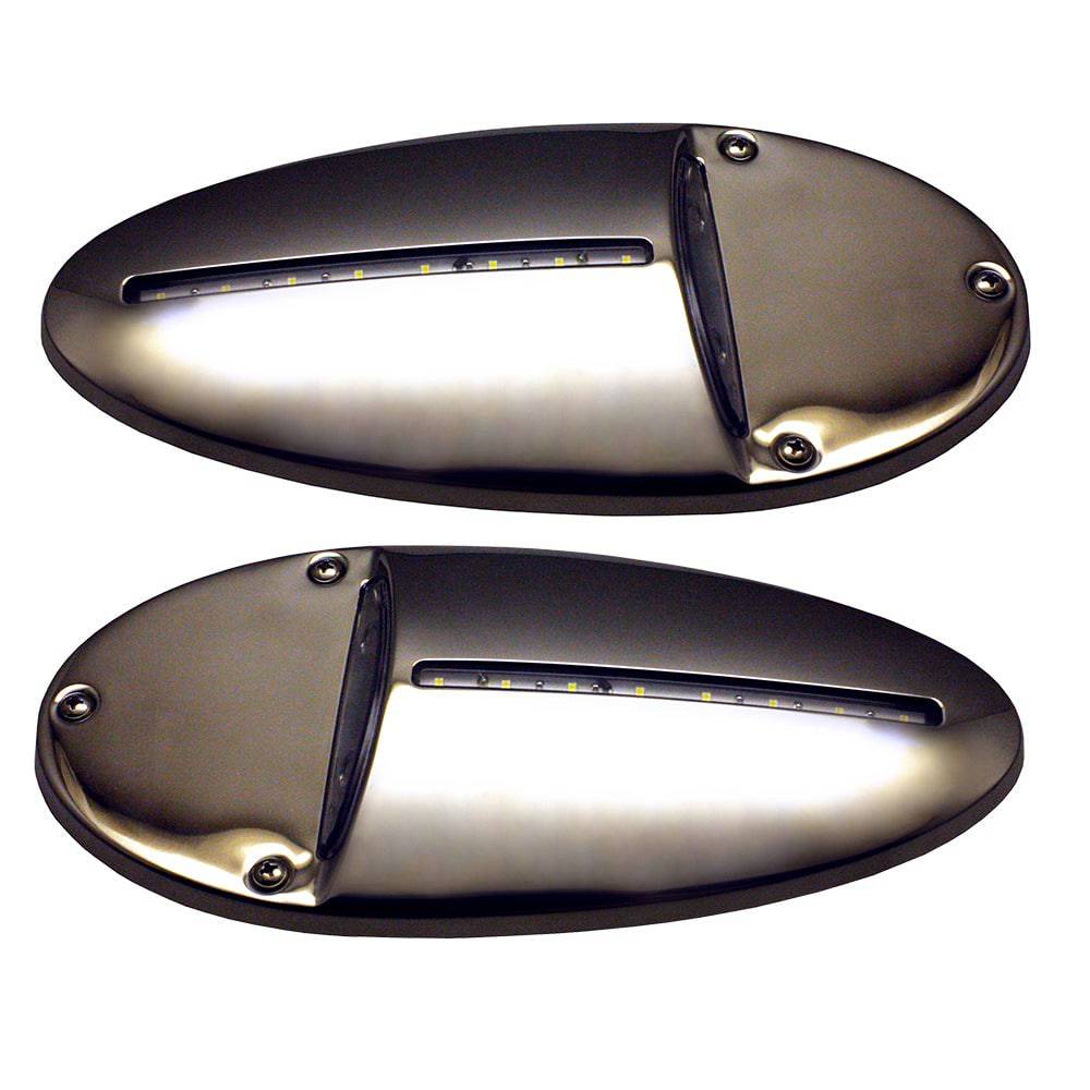 Innovative Lighting LED Docking Light- Mirrored Stainless Steel - Pair [585-0220-7] - Twin Screws Marine Service