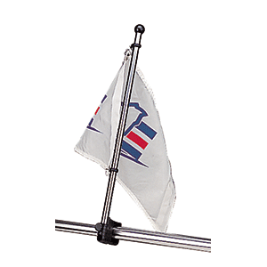Sea-Dog Stainless Steel Rail Mount Flagpole - 17" [327122-1] - Twin Screws Marine Service
