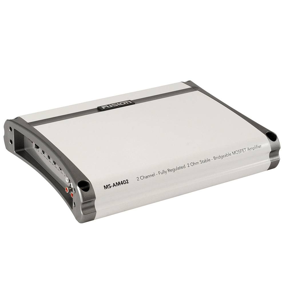 Fusion MS-AM402 2 Channel Marine Amplifier - 400W [010-01499-00] - Twin Screws Marine Service