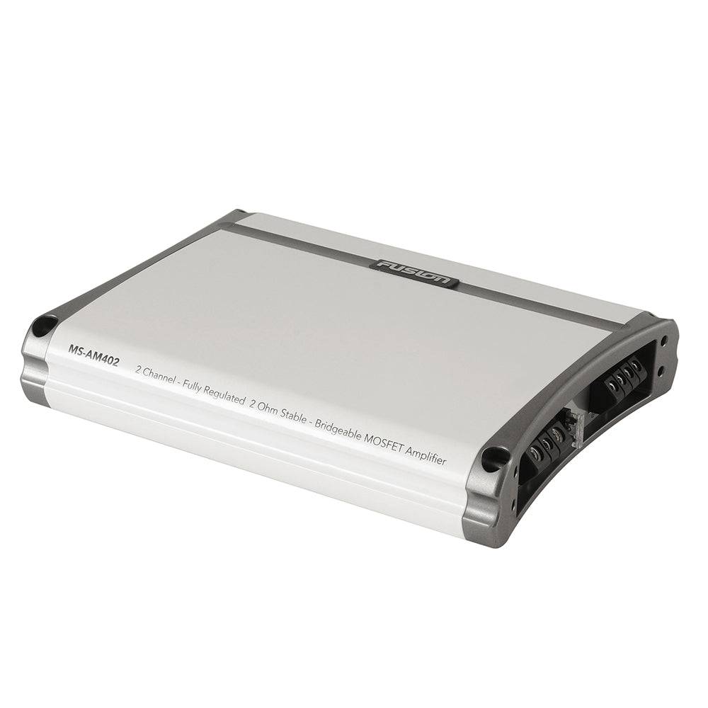 Fusion MS-AM402 2 Channel Marine Amplifier - 400W [010-01499-00] - Twin Screws Marine Service