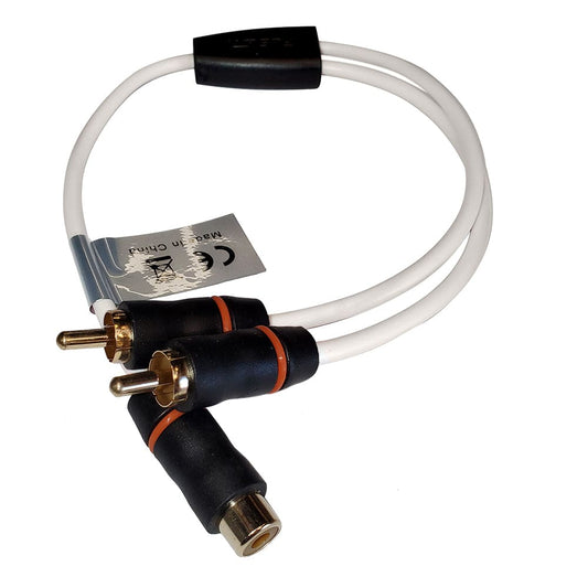 Fusion RCA Cable Splitter - 1 Female to 2 Male - 1 [010-12895-00] - Twin Screws Marine Service