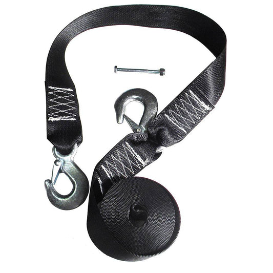 Rod Saver Winch Strap Replacement w/Safety Strap - 16 [WS16S] - Twin Screws Marine Service