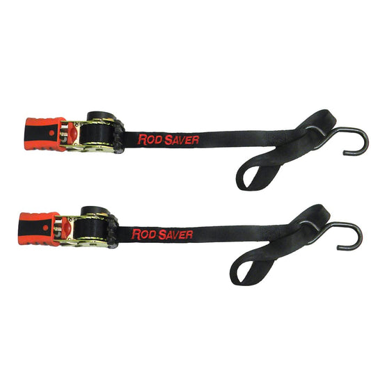 Rod Saver Mini Retractable Tie Down w/Soft Hook - 50" - Pair [RT50SH] - Twin Screws Marine Service