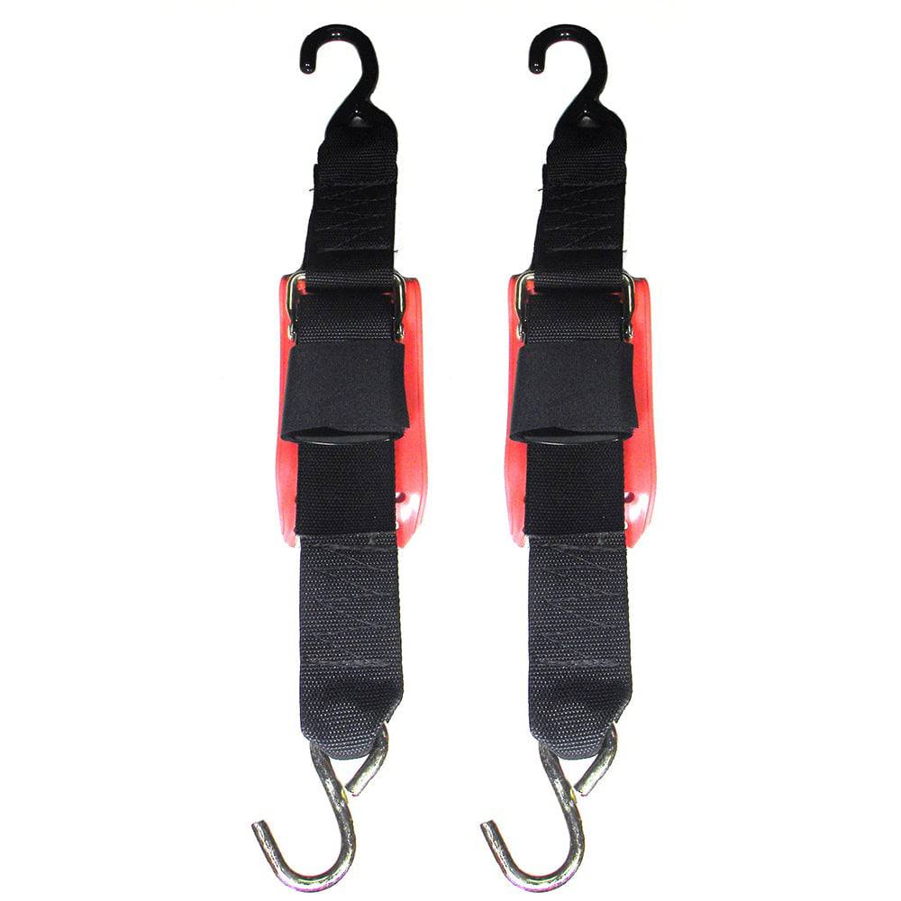 Rod Saver Quick Release Trailer Tie-Down w/Vinyl Pad - 2" x 2 - Pair [QRTD2VP] - Twin Screws Marine Service