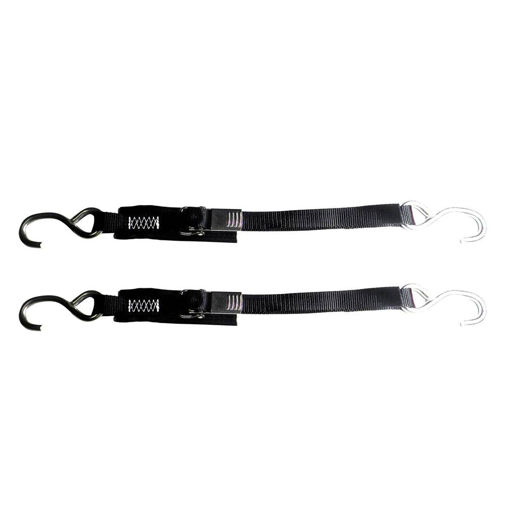 Rod Saver Stainless Steel Quick Release Transom Tie-Down - 1" x 2 - Pair [SS1QRTD2] - Twin Screws Marine Service
