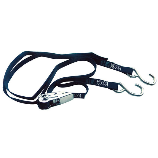 Rod Saver Stainless Steel Ratchet Gunwale Tie-Down - 1" x 16 [SSRGW16] - Twin Screws Marine Service