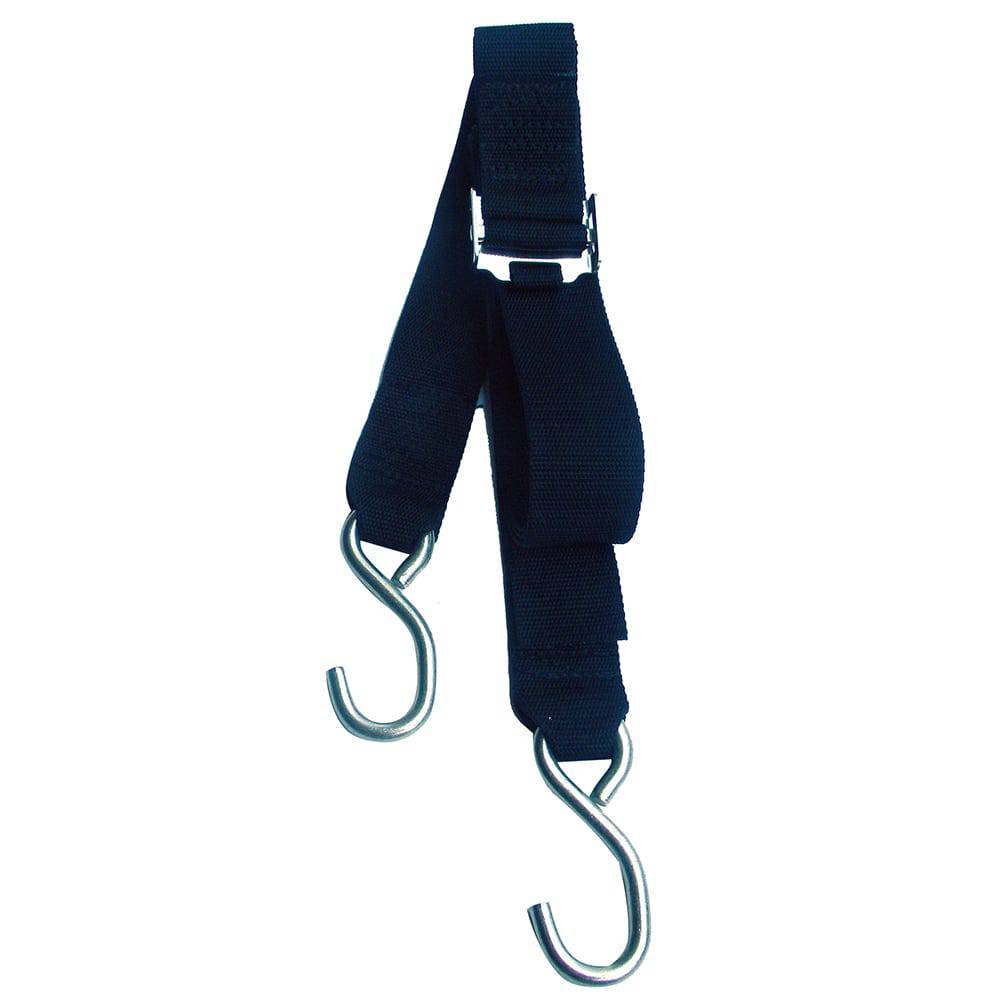 Rod Saver Stainless Steel Roller Buckle Gunwale Tie-Down - 2" x 20 [SS/GW220] - Twin Screws Marine Service