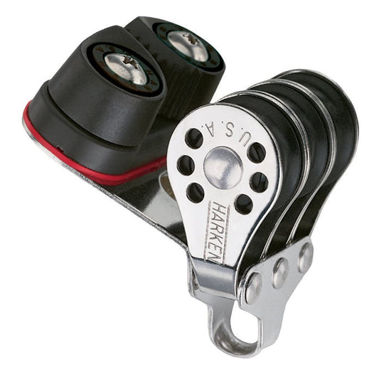 Harken 22mm Triple Micro Block w/Cam Cleat- Fishing [230F] - Twin Screws Marine Service