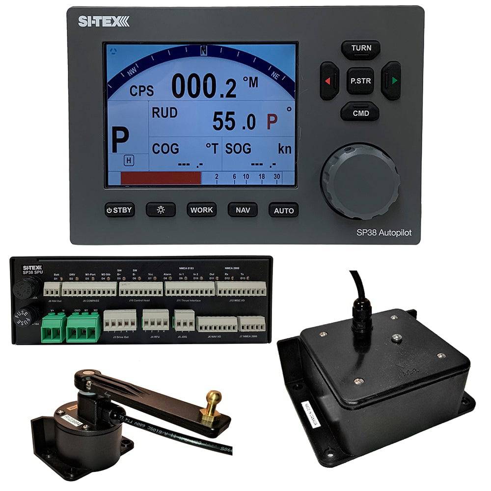 SI-TEX SP38-2 Autopilot Core Pack Including Flux Gate Compass  Rotary Feedback, No Pump [SP38-2] - Twin Screws Marine Service