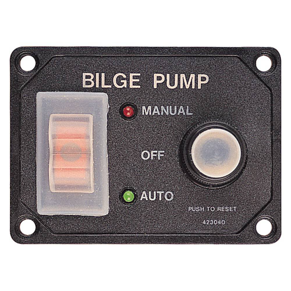 Sea-Dog Splash Guard Bilge Pump Panel w/Circuit [423046-1] - Twin Screws Marine Service