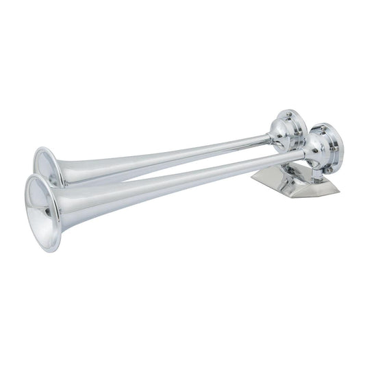 Marinco 12V Chrome Plated Dual Trumpet Air Horn [10106] - Twin Screws Marine Service