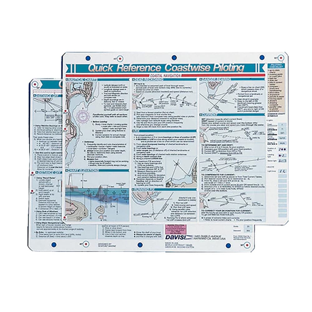 Davis Quick Reference Coastwise Piloting Card [126] - Twin Screws Marine Service