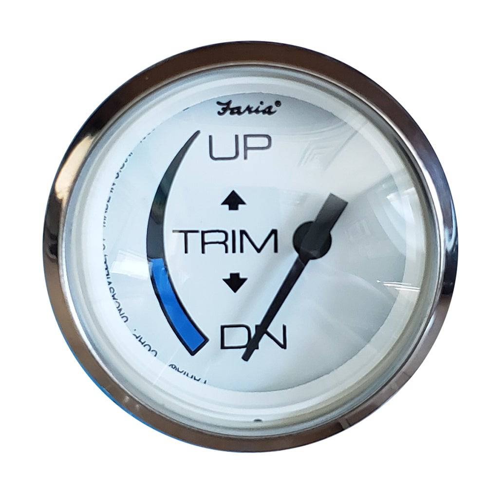 Faria Chesapeake White SS 2" Trim Gauge f/Honda Engines [13889] - Twin Screws Marine Service