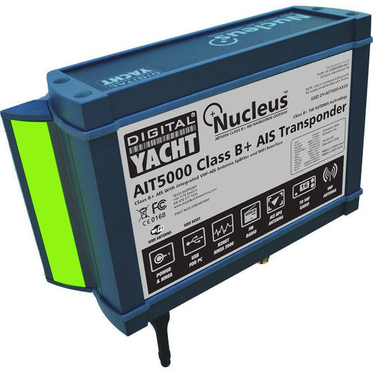Digital Yacht AIT5000 Class B+ 5W Transponder w/Splitter  WiFi [ZDIGAIT5000] - Twin Screws Marine Service