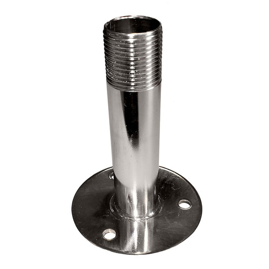 Sea-Dog Fixed Antenna Base 4-1/4" Size w/1"-14 Thread Formed 304 Stainless Steel [329515] - Twin Screws Marine Service