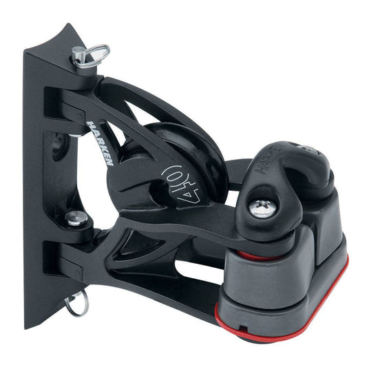 Harken 40mm Carbo Air Pivoting Lead Block w/Aluminum Cam-Matic Cleat [2156] - Twin Screws Marine Service