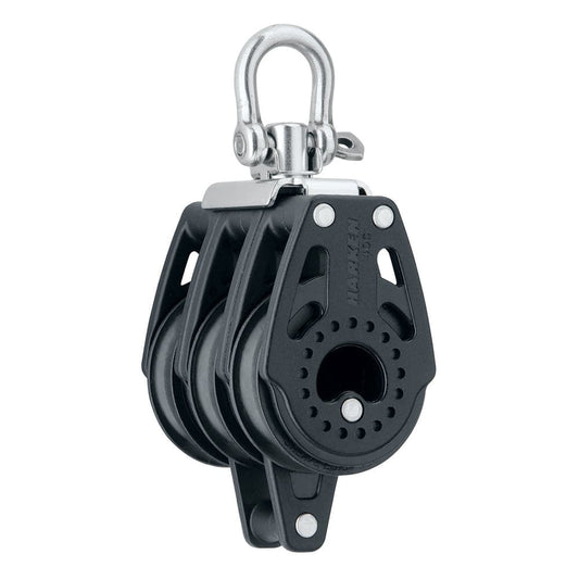 Harken 40mm Carbo Air Triple Swivel Block w/Becket [2641] - Twin Screws Marine Service