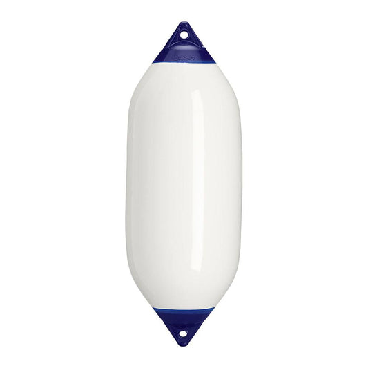 Polyform F-7 Twin Eye Fender 15" x 41" - White [F-7-WHITE] - Twin Screws Marine Service